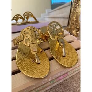 Gold Sandals - Never Worn - Women's size 6.5